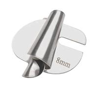 Hellery Pied Ourleur pour Machines à Coudre, Plieuse-relieuse, Relieuse de Bords, Guide D'ourlet, Pied Ourlet Roulé Portable pour Le Quilting, 8 mm