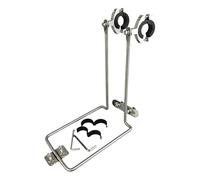 Hellery Porte-Bagages Vélo Polyvalent Acier Inoxydable Accessoire Solide Conception Stable Montage Facile Adapté au Loisirs Camping, Handlebar Mount A