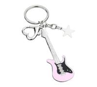 Hellery Porte-clés Guitare, Pendentif étoile de la Musique, pour Sac à Main, Portefeuille de Musicien.
