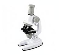 Hellery pour Enfants Scientifique Optique Pédagogique d'Étude Grossissement 1200x Clair pour Lames Préparées et Objets du Quotidien Favorise Focus et Patience, Blanc