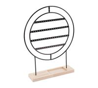 Hellery Présentoir à Bijoux et Boucles d'oreilles à 4 Niveaux, Capacité, Idéal pour des Bijoux, des Cadeaux pour Filles, Ou pour Décorer Un, Noir