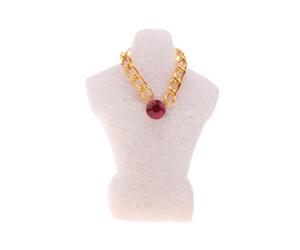 Hellery Présentoir à Colliers pour Maison de Poupée, Présentoir à Colliers, Simulation de Chambre à Coucher pour Maison de Poupée 1/12, Mini Prés, Blanc