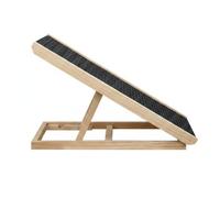 Hellery Rampe pour Animaux Rampe Chien Rampe Bois Rampe Antidérapante Rampe Pliable avec Revêtement Texturé et Cadre en Pin pour Montée sans Effort vers Lit, Champagne, Petit
