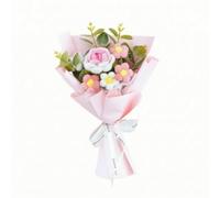 Hellery Rose Artinal Feuillage Flexible Central Fleurs Compagnes Élégant, Rose