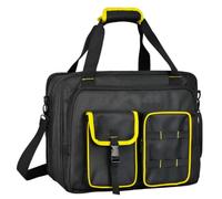 Hellery Sac à Outils avec Compartiment PC Résistant Sacoche Porte-Outils avec Bandoulière Sac Travail pour Électriciens