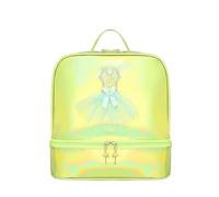 Hellery Sac de Danse Enfant Sac à Dos Fille Cartable Tutu Pailleté Compartiment Inférieur Chaussures Doublure Facile à Nettoyer Poignée Solide Adapté aux Cours de Ballet École Sorties, Vert
