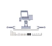 Hellery Servo Mont Full Hydraulic 1:10 RC Car Pile Pile Ushat Resistance 1/10 RC Crawler Direering Cylinder Kit pour camion d'accessoires de bricolage, Gris