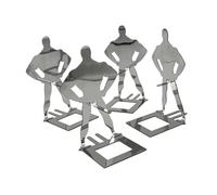 Hellery Support à Hot-Dogs Portable et réutilisable, 4 pièces, avec Grille et Support pour saucisses. Un Gadget Amusant Polyvalent pour Un Barbecue, sans Aucun Doute
