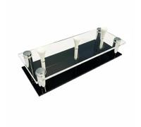 Hellery Support de Balle de Golf Présentoir Socle Porte-balle Plateau Acrylique Transparent et Base en Ébène avec Broches et Chevilles Incluses Adapté au Bureau Vitrine Étagère Cadeau