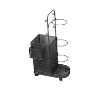 Hellery Support de Rangement pour Balles D'intérieur, Support pour Balles, Organisateur D'équipement de Sport Pratique avec Roulettes pour Rouleaux En