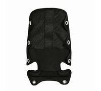 Hellery Support Dos Plongée Coussin Rembourré Plaque Dorsale Coussin Dos Conception Section Supérieure Rectangulaire et Partie Inférieure Affinée Renfort, Noir, L