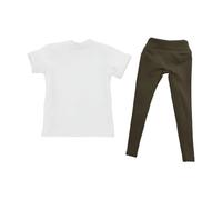 Hellery t-shirt et pantalon tendance pour figurine articulée à l'échelle 1/6, haut et accessoire pour mini-figurine homme/femme.