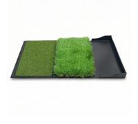 Hellery Tapis Golf à Trois Textures Tapis Practice Golf Portable pour Golfeurs, Débutants