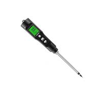 Hellery Testeur d'Humidité du Sol Électronique Appareil 3 en 1 pour Humidité Conductivité Température Tige INOX Robuste avec, Détecteur D EC De Sol
