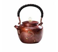 Hellery Théière 400 Ml En Cuivre Ciselé Billoire à Thé En Cuivre Style Artinal Élégante Verseuse pr Cuisine