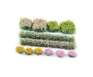 Hellery Touffes D'herbe Miniatures à Faire Soi-même, Fabriquées à Partir de Matériau Statique, Gazon Artificiel, Modélisation de Groupes de Végétation Pou, Style B