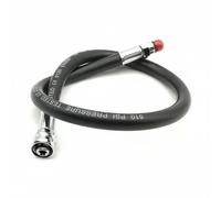Hellery Tuyau de Détendeur Plongée Tuyau Régulateur Basse Pression Flexible Accessoires Plongée Raccords Métal Étanches Caoutchouc et Laiton Gestion Aisée Du, Noir, 57 Cm