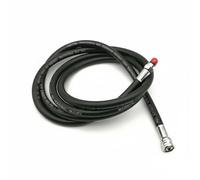 Hellery Tuyau de Détendeur Plongée Tuyau Régulateur Basse Pression Flexible Accessoires Plongée Raccords Métal Étanches Caoutchouc et Laiton Gestion Aisée Du, Noir, 210 Cm