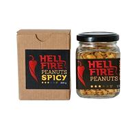 Hellfire Peanuts Spicy 100 g - Cacahuètes Épicées au Piment Habanero - Snack Apéro Croquant Vegan Protéiné - I LOVE SPICY