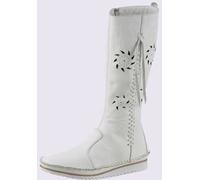 Helline Bottes cuir nappa de vache - - blanc BLANC 42