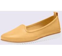 Helline Trotteurs semelle intérieure amovible en cuir - - jaune soleil JAUNE SOLEIL 36