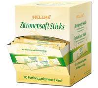 Hellma Jus de citron en bâtonnets pour affiner le goût Emballage portion 100 pièces