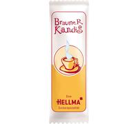 HELLMA Sachets de sucre candi Braun, sucre candi pour la restauration et l'hôtellerie, sucre, 1000 x 6g
