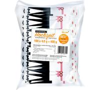 Hellma Zucker-Sticks Hochzeit, Zucker, Portionszucker, Feinzucker, Zuckertüten, für Gastro, Hotel, Büro, Kantine, 100 Stück á 4 g