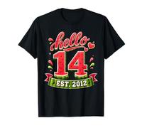 Hello 14 Est 2012 Watermelon 14th Birthday Summer Party T-Shirt