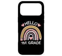 Hello 1st Grade Cute Pencil Rainbow Back to School - Enfants Coque pour iPhone 17 Pro Max