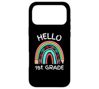 Hello 1st Grade Cute Pencil Rainbow Back to School - Enfants Coque pour iPhone 17 Pro Max