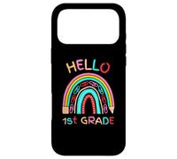 Hello 1st Grade Cute Pencil Rainbow Back to School - Enfants Coque pour iPhone 17 Pro Max