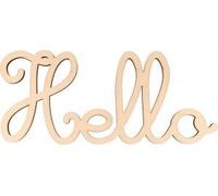 Hello - 25x10,5 Cm - Mot En Bois