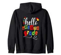 Hello 2nd Grade Student Teacher Cute 1st Day of School Sweat à Capuche