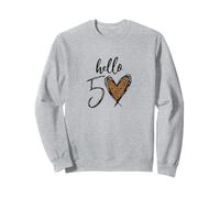 Hello 50 Happy 50th Birthday Cadeau d'anniversaire 50 Ans Léopard Sweatshirt