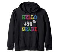 Hello 6th Grade Square Root of 36 Funny Back to School Gifts Sweat à Capuche