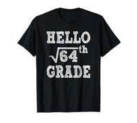 Hello 8th Grade Square Root of 64 Back to School Funny Gifts T-Shirt