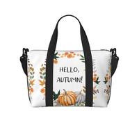 Hello Autumn Sac à bandoulière de voyage à bandoulière unique Sac de sport et de fitness Sac de voyage, Noir , Taille unique