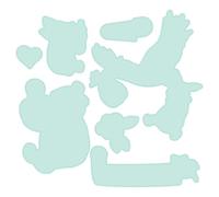 Hello Baby Matrices de découpe gravées assorties avec histoires simples