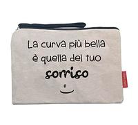 hello-bags B-002-CURVABELLA, Portefeuilles à Main pour Femme, Écru, Medium, Ecru, Medium