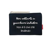 hello-bags N-002-NONVOLTARTI, Portefeuilles à Main pour Femme, Noir, Medium, Noir, Medium