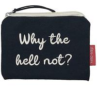 Hello-Bags. Portemonnaies/Porte Cartes. Extérieur : Coton 100%. avec Fermeture éclair et Doublure intérieure. Inclue Une enveloppe de Cadeau. « WHYTHE ». Écru/Noir. 14 * 10 cm.