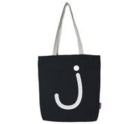 hello-bags. Sac fourre-tout avec fermeture éclair, doublure et poche intérieure. Extérieur : 100% coton. Livré avec une jolie enveloppe kraft offerte. Modèle : J. Couleur : écru/noir. Dimensions : 37