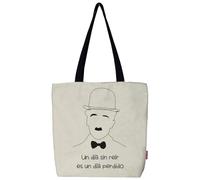 hello-bags. Sac fourre-tout/Sac en toile/Tote bag avec fermeture éclair, doublure et poche intérieure. Extérieur : Coton 100%. Inclue une enveloppe kraft de cadeau. « UNDÍA ». 37x38 cm.