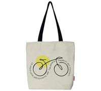 hello-bags Sac Fourre-tout/Sac en Toile/Tote Bag avec Fermeture Éclair, Doublure et Poche Intérieure « Lavita ». Extérieur : Coton 100%. Inclue une enveloppe kraft de cadeau. Femme (lot de 1)