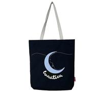hello-bags. Sac fourre-tout/Sac en toile/Tote bag avec fermeture éclair, doublure et poche intérieure. Extérieur : Coton 100%. Inclue une enveloppe kraft de cadeau. « LUNÁTICA ». 37x38 cm.