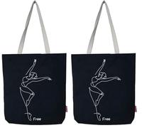 hello-bags. Sac Totebag. Extérieur : Cotton 100%. Avec fermeture éclair, doublure et poche intérieure. Inclue une enveloppe kraft de cadeau. « FREE ». Couleur : Écru/Noir. Mesures : 37 * 38 cm.