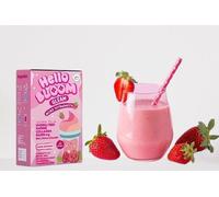 Hello Bloom Gleam Lot de 10 sachets de boisson au collagène Parfum fraise laiteuse