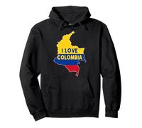 Hello Bogotá I Love Colombia Carte Drapeau Cool colombien Maman Papa Sweat à Capuche