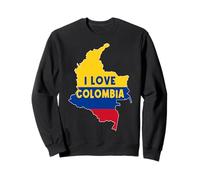 Hello Bogotá I Love Colombia Carte Drapeau Cool colombien Maman Papa Sweatshirt
